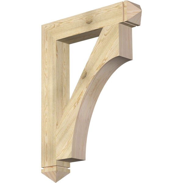 Ekena Millwork Westlake Arts & Crafts Rough Sawn Bracket, Douglas Fir, 6"W x 36"D x 48"H BKT06X36X48WTL03RDF - main